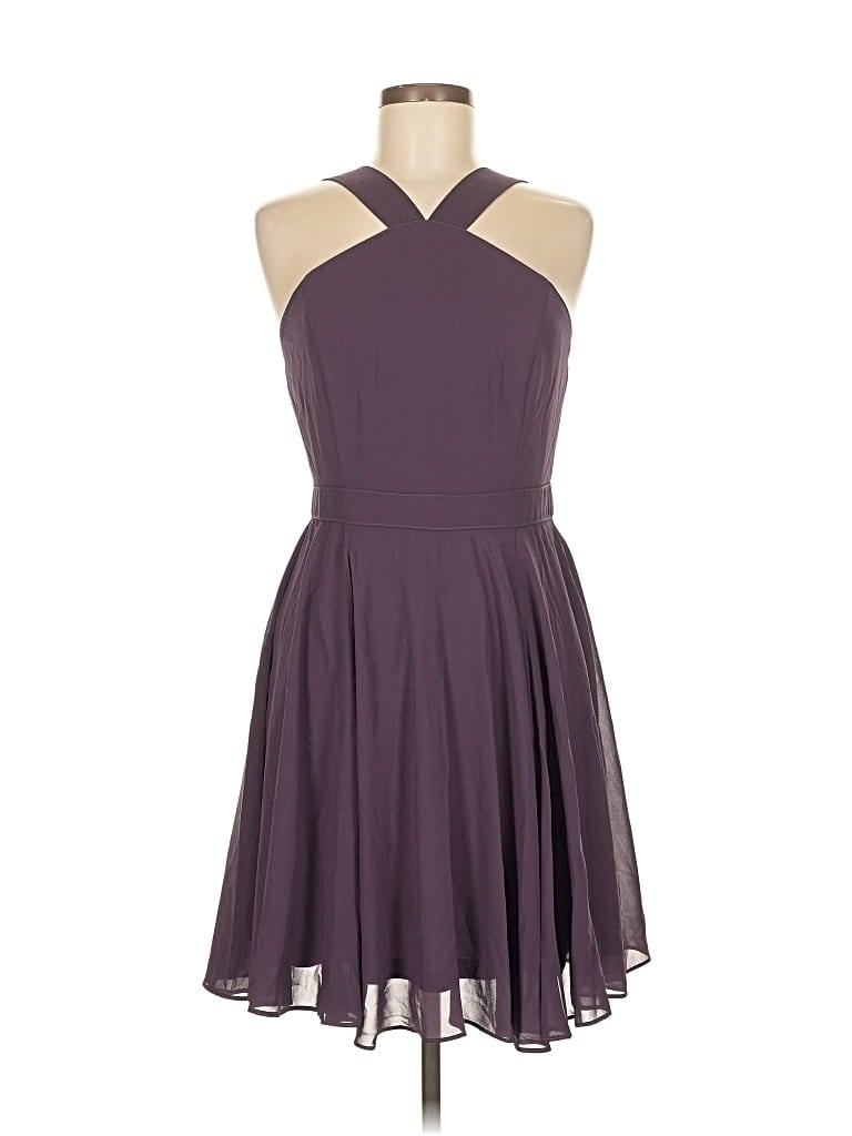 Pre-owned Lulus Cocktail Dress In Purple