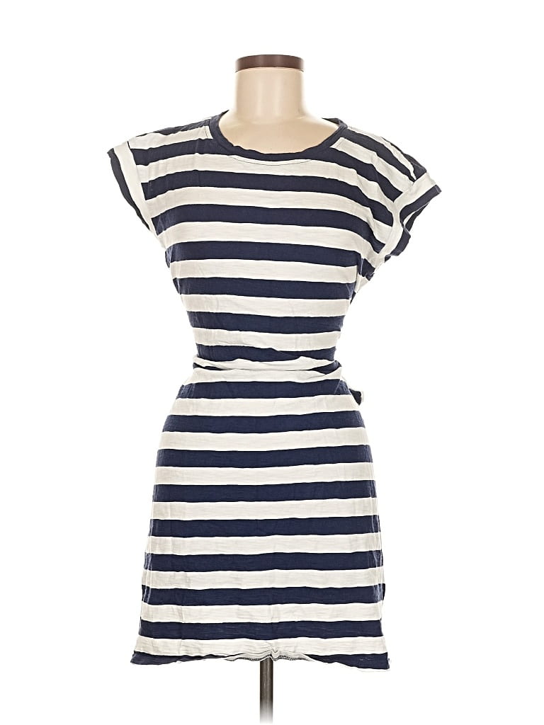 Pre-owned J.crew Factory Store Casual Dress In Blue