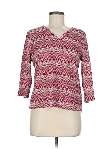JM Collection 3/4 Sleeve Top (view 1)