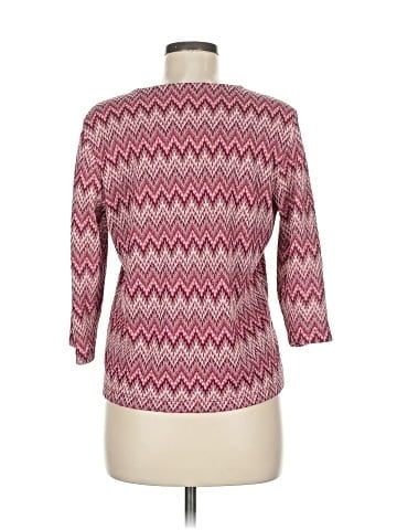 JM Collection 3/4 Sleeve Top (view 2)