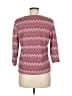 JM Collection Burgundy 3/4 Sleeve Top Size M (petite) - photo 2