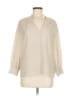 Joie 100% Polyester Metallic Ivory 3/4 Sleeve Blouse Size M - photo 1