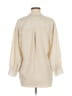 Joie 100% Polyester Metallic Ivory 3/4 Sleeve Blouse Size M - photo 2