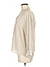 Joie 100% Polyester Metallic Ivory 3/4 Sleeve Blouse Size M - photo 5