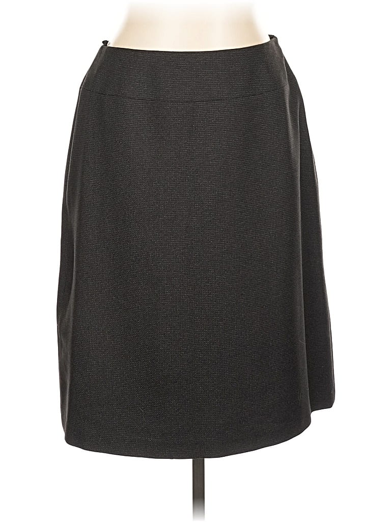 Pre-owned Evan Picone Formal Skirt In Gray