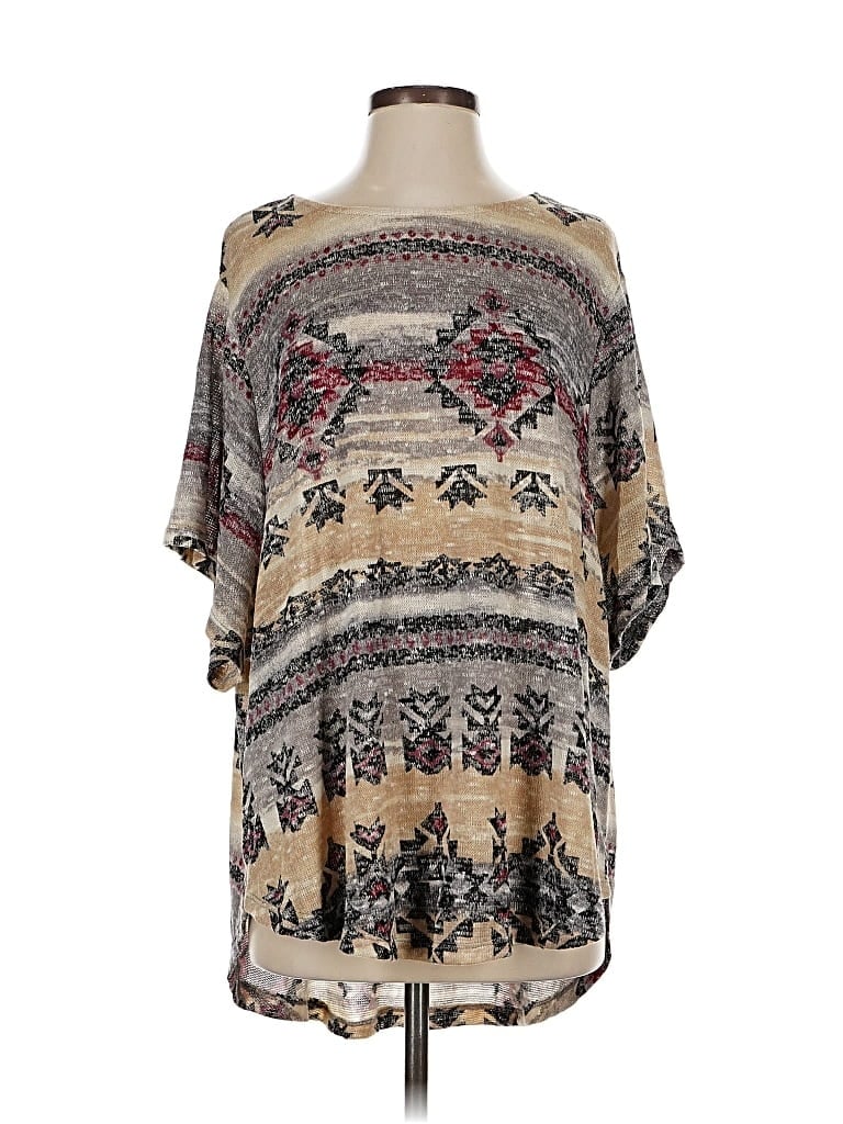 Click to view more detailed imagery on our partner's website Pre-owned Umgee 3/4 Sleeve T-shirt In Brown