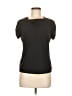 Tahari by ASL 100% Polyester Black Short Sleeve Top Size M - photo 1