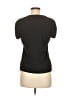 Tahari by ASL 100% Polyester Black Short Sleeve Top Size M - photo 2