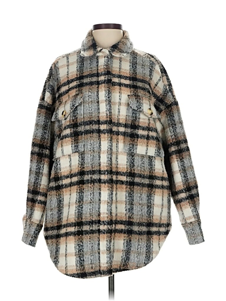 Pre-owned Good American Coat In Gold