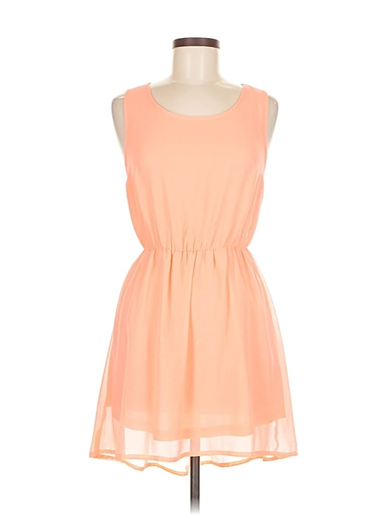 Pre-owned Divided By H&m Casual Dress In Orange
