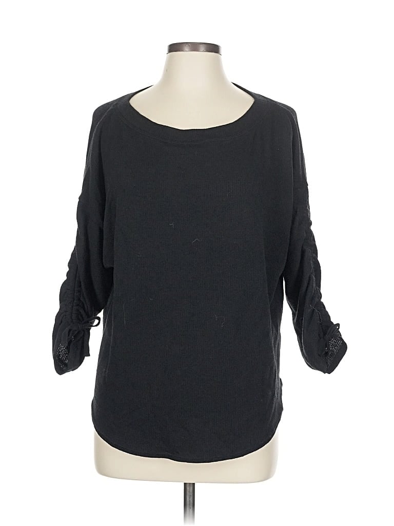 Pre-owned Max Studio Pullover Sweater In Black