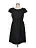 HD in Paris Solid Black Casual Dress Size 6 - photo 1