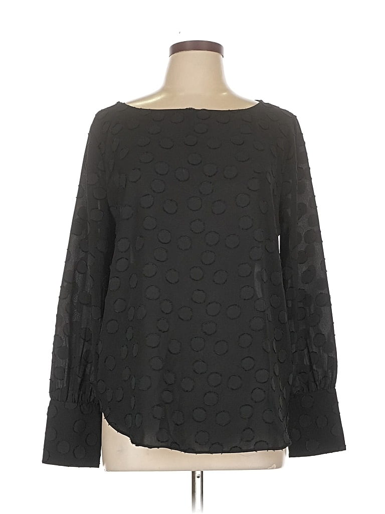 ANN TAYLOR Pre-owned Long Sleeve Blouse In Black