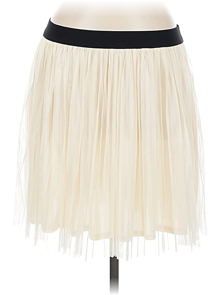 Pre-owned Forever 21 Formal Skirt In White
