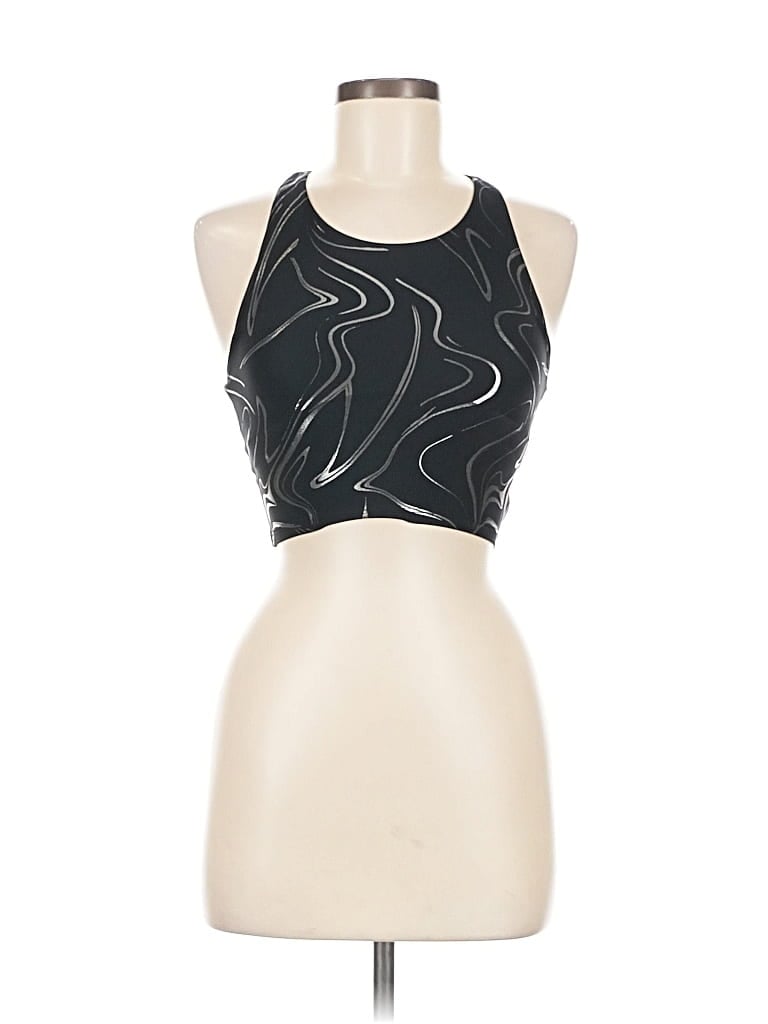 UNBRANDED Pre-owned Tank Top Black Halter Neckline Tops