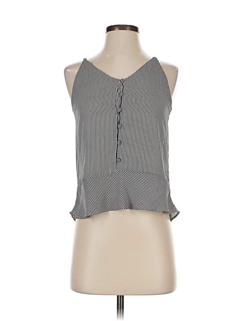 Pre-owned Ann Taylor Loft Tank Top Gray Halter Neckline Tops