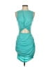 Unbranded Solid Teal Cocktail Dress Size S - photo 1