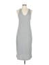 Gap Solid Gray Casual Dress Size L - photo 1