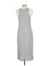 Gap Solid Gray Casual Dress Size L - photo 2