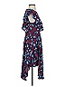 BCBG Print Blue Cocktail Dress Size 2 - photo 4
