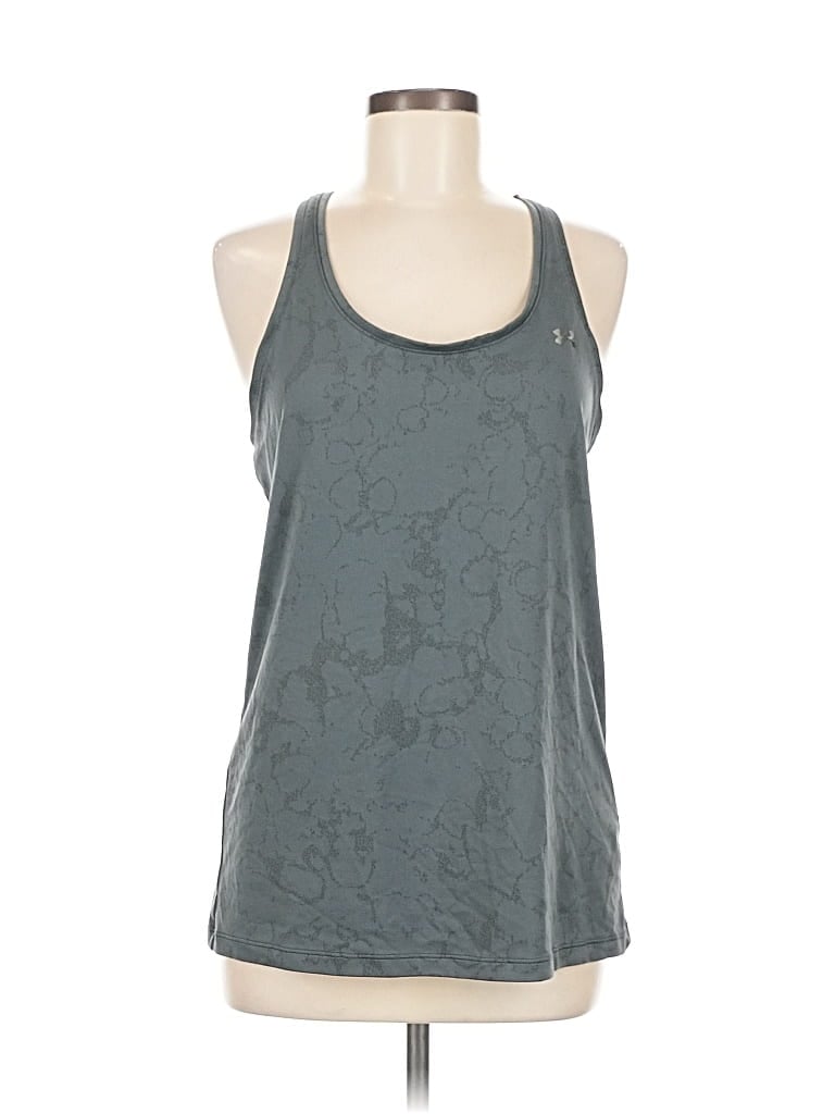 Click to view more detailed imagery on our partner's website Pre-owned Under Armour Tank Top Gray Halter Neckline Tops