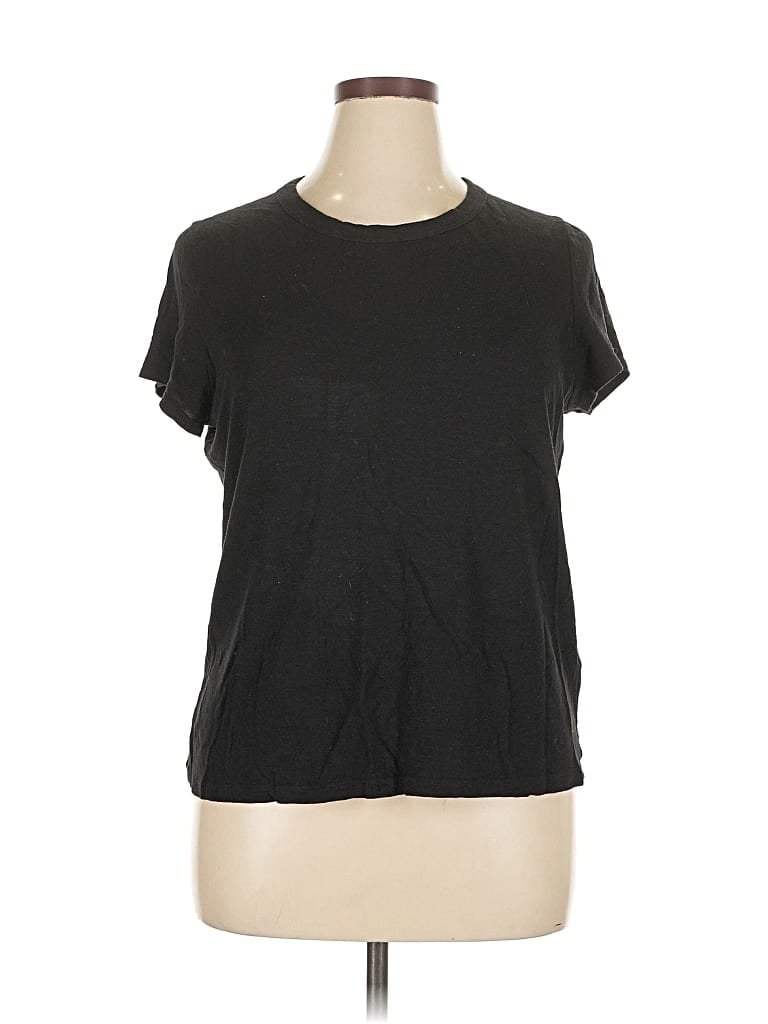 Pre-owned Banana Republic Short Sleeve T-shirt In Black