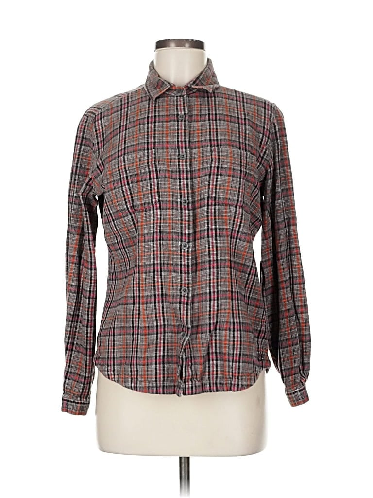 Pre-owned Woolrich Long Sleeve Button Down Shirt In Brown