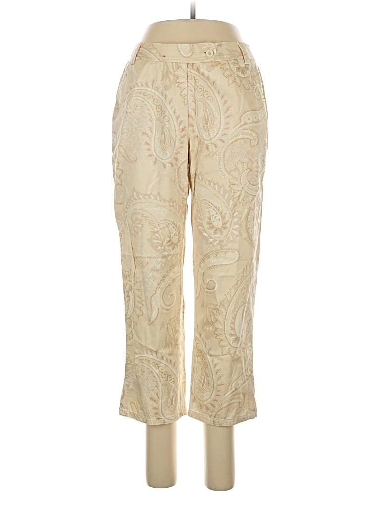Pre-owned Lizsport Khaki Pant In Gold