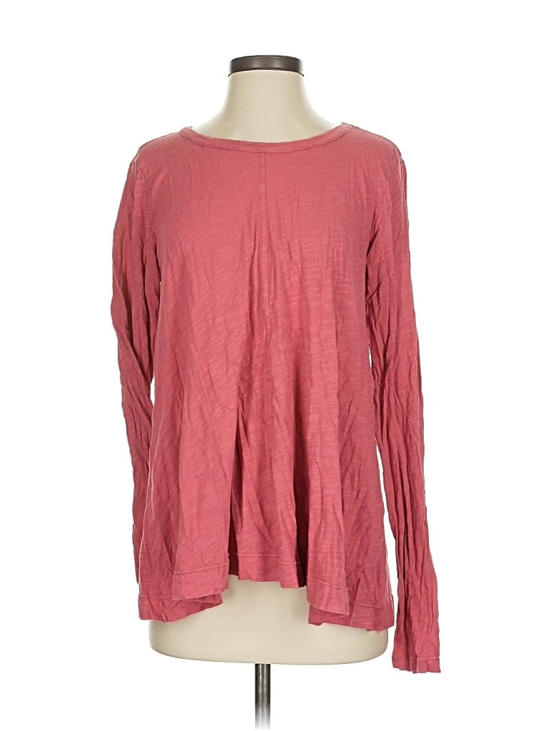 Pre-owned Left Of Center Long Sleeve T-shirt In Pink