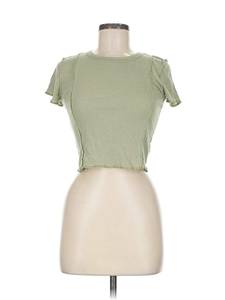 Pre-owned Forever 21 Short Sleeve T-shirt In Green