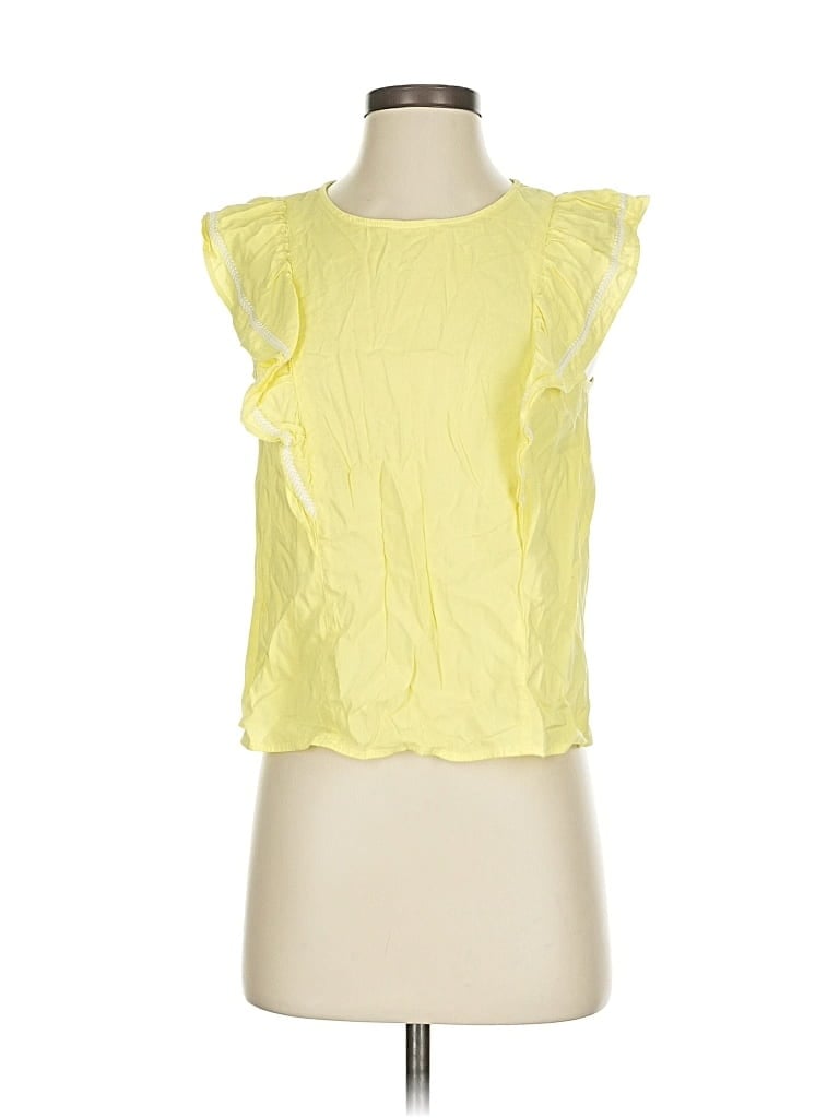Pre-owned Banana Republic Factory Store Sleeveless Blouse In Yellow