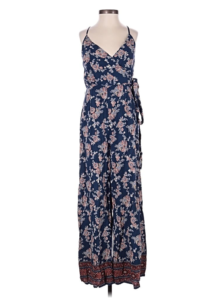 Pre-owned Vici Jumpsuit In Blue