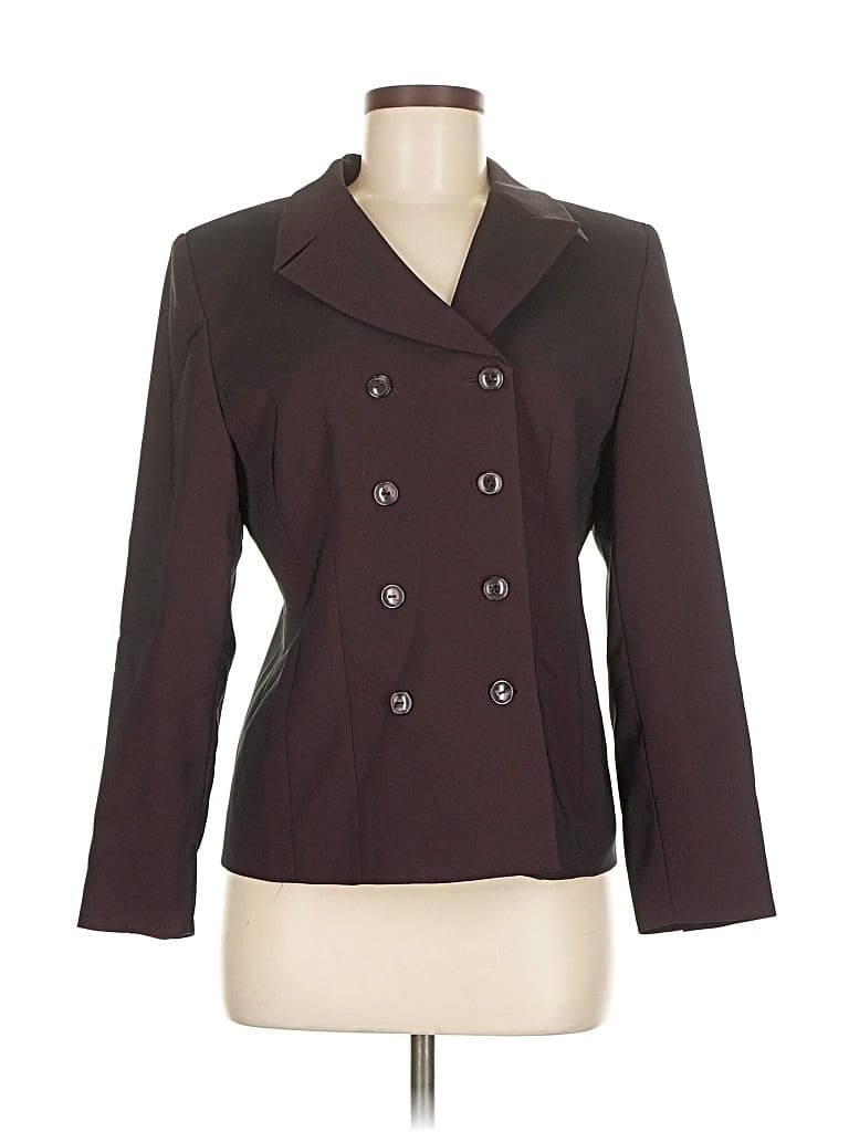 Pre-owned Amanda Smith Blazer Jacket In Burgundy