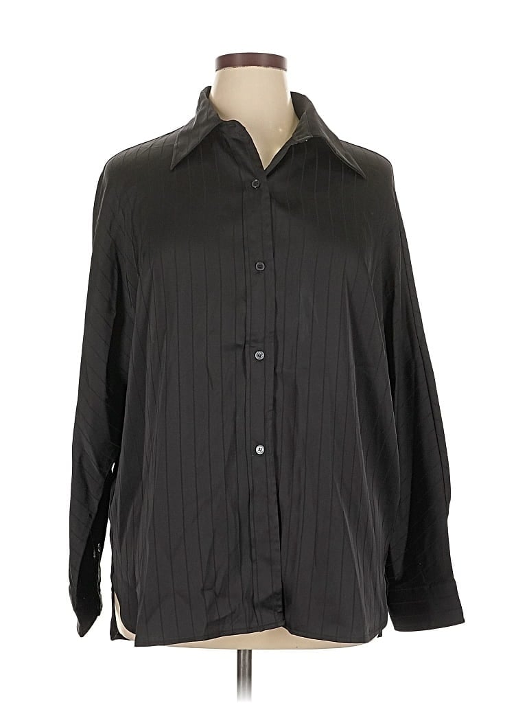 Pre-owned Commense Long Sleeve Blouse In Black