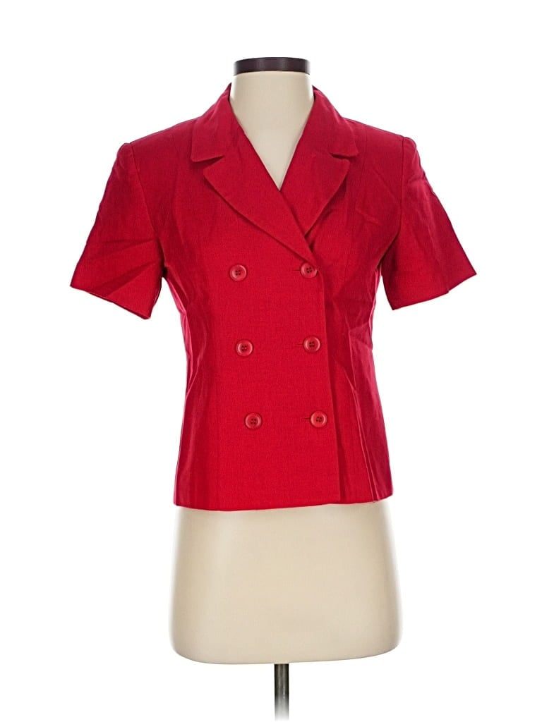 Pre-owned Talbots Blazer Jacket In Red