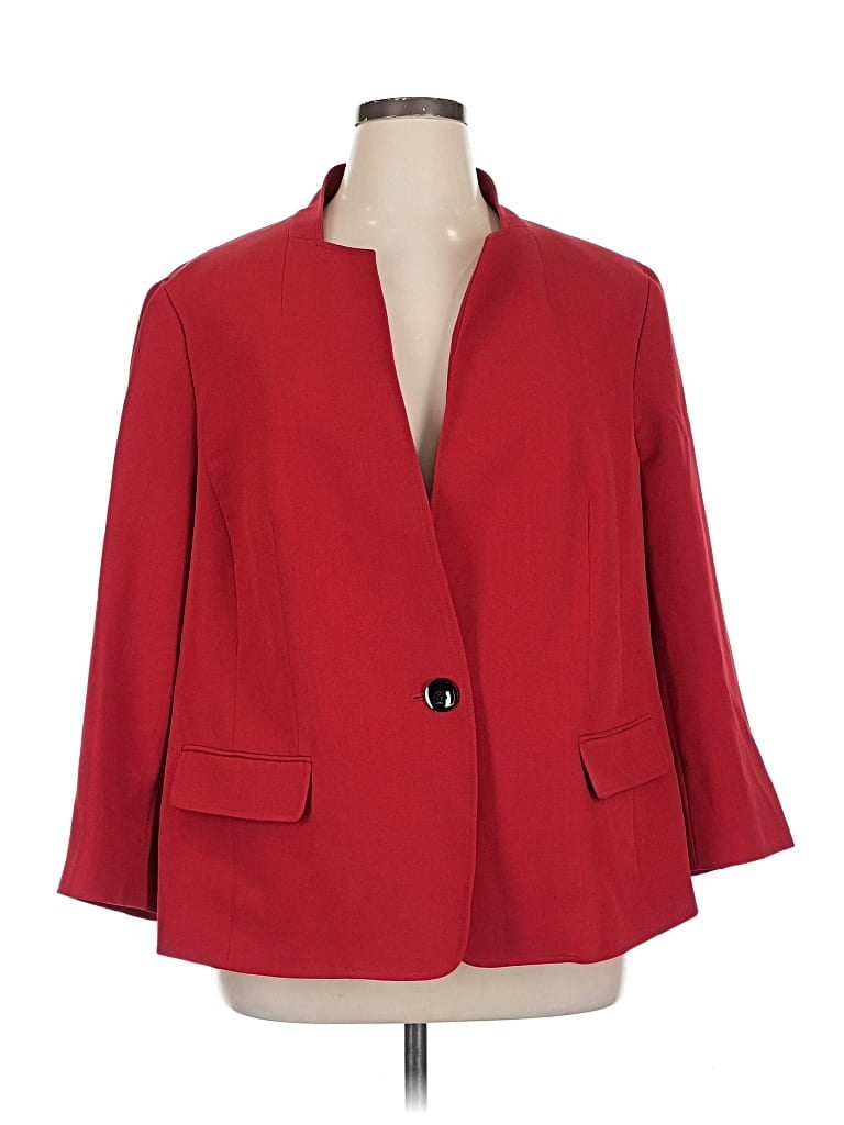 Click to view more detailed imagery on our partner's website Pre-owned Kasper Blazer Jacket In Red