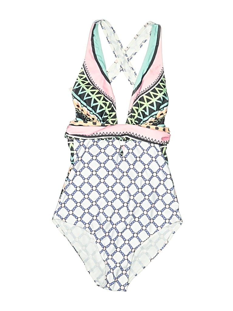 Pre-owned Unbranded One Piece Swimsuit In White