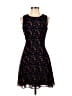 Reiss 100% Polyester Paisley Black Gray Cocktail Dress Size 0 - photo 1