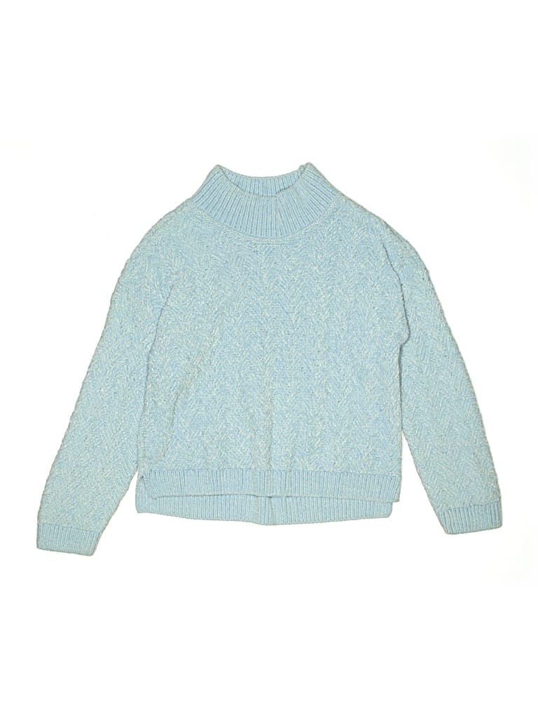Click to view more detailed imagery on our partner's website Pre-owned Oshkosh B'gosh Kids' Turtleneck Sweater In Blue