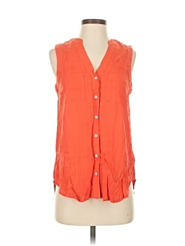 Maeve Sleeveless Button-Down Shirt (view 1)