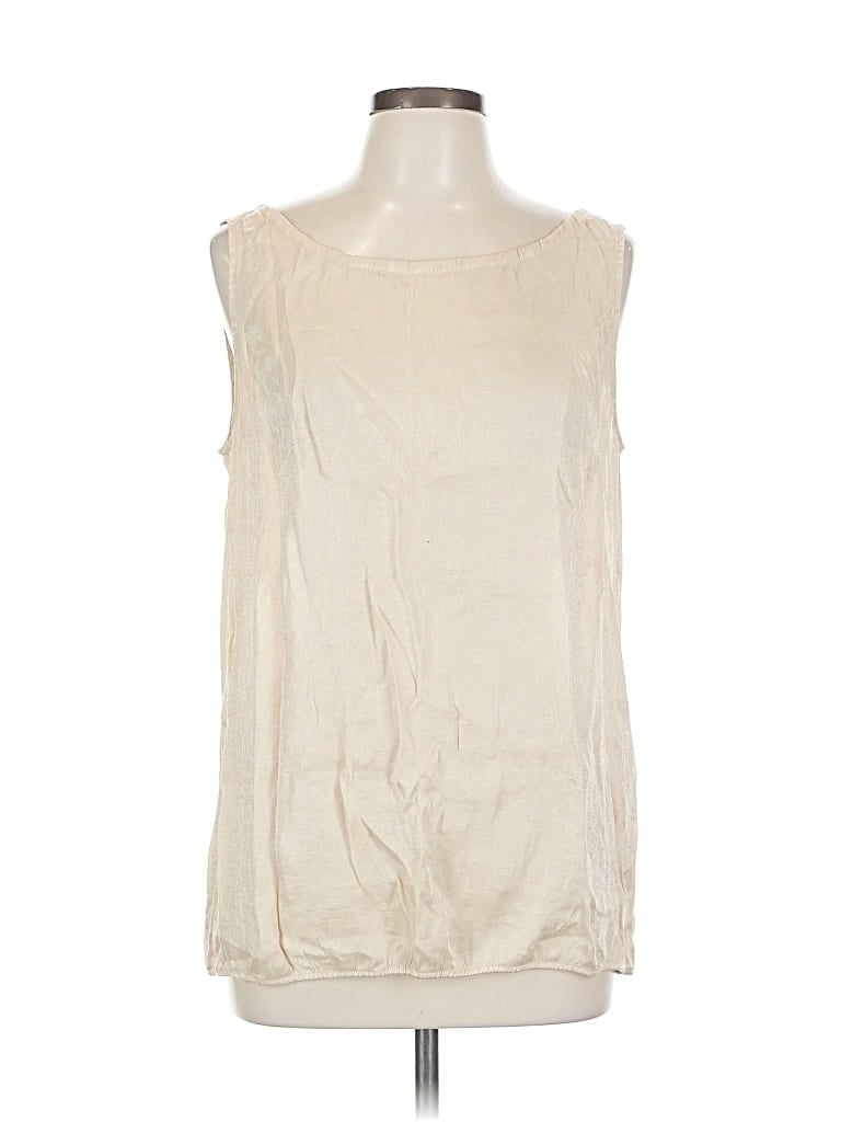 Pre-owned Ann Taylor Loft Outlet Sleeveless Blouse In White
