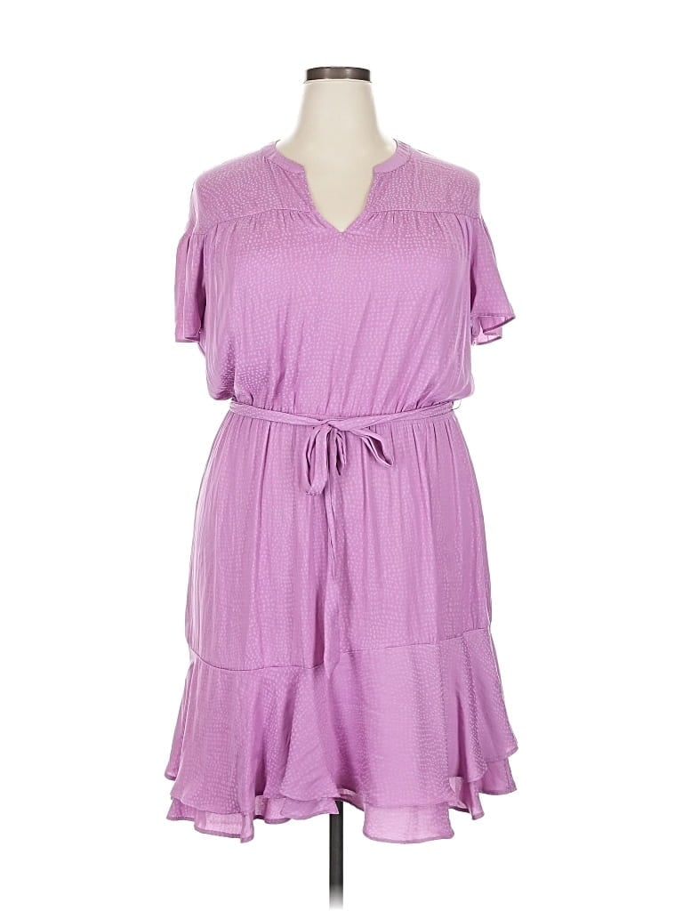 Pre-owned Simply Vera Vera Wang Casual Dress In Purple