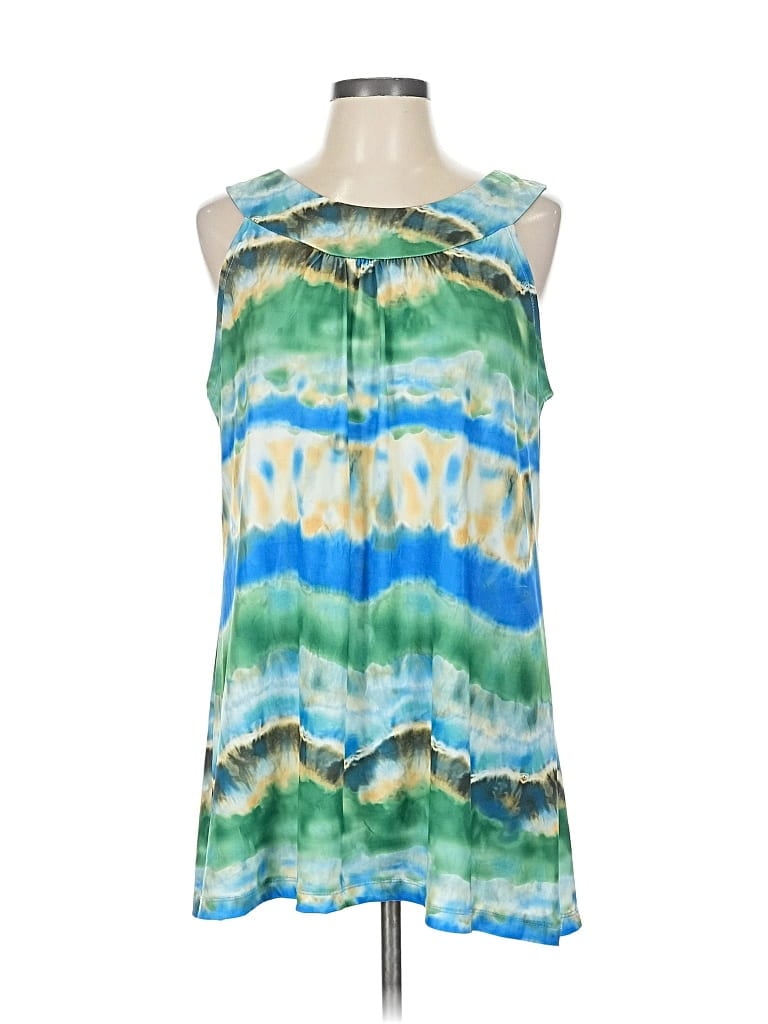 Pre-owned New Directions Sleeveless Blouse In Green