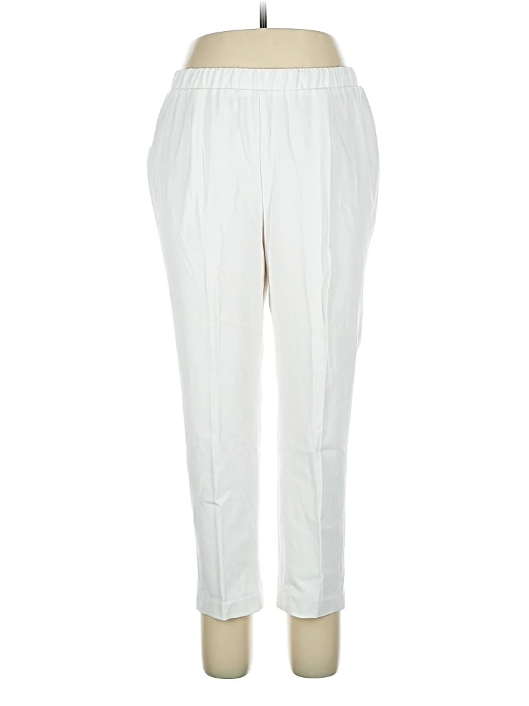 Pre-owned Allison Daley Casual Pants In White