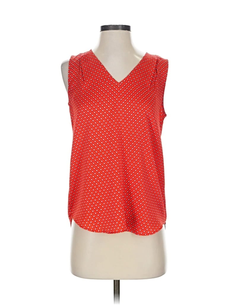Pre-owned Banana Republic Sleeveless Blouse In Orange