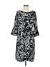 Talbots 100% Polyester Paisley Black Casual Dress Size 8 - photo 1