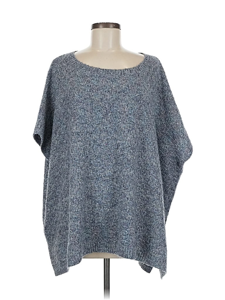 Pre-owned Calme Poncho In Blue
