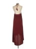 Express 100% Polyester Burgundy Cocktail Dress Size S - photo 2