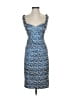 Nicole Miller Collection Print Blue Cocktail Dress Size 4 - photo 1
