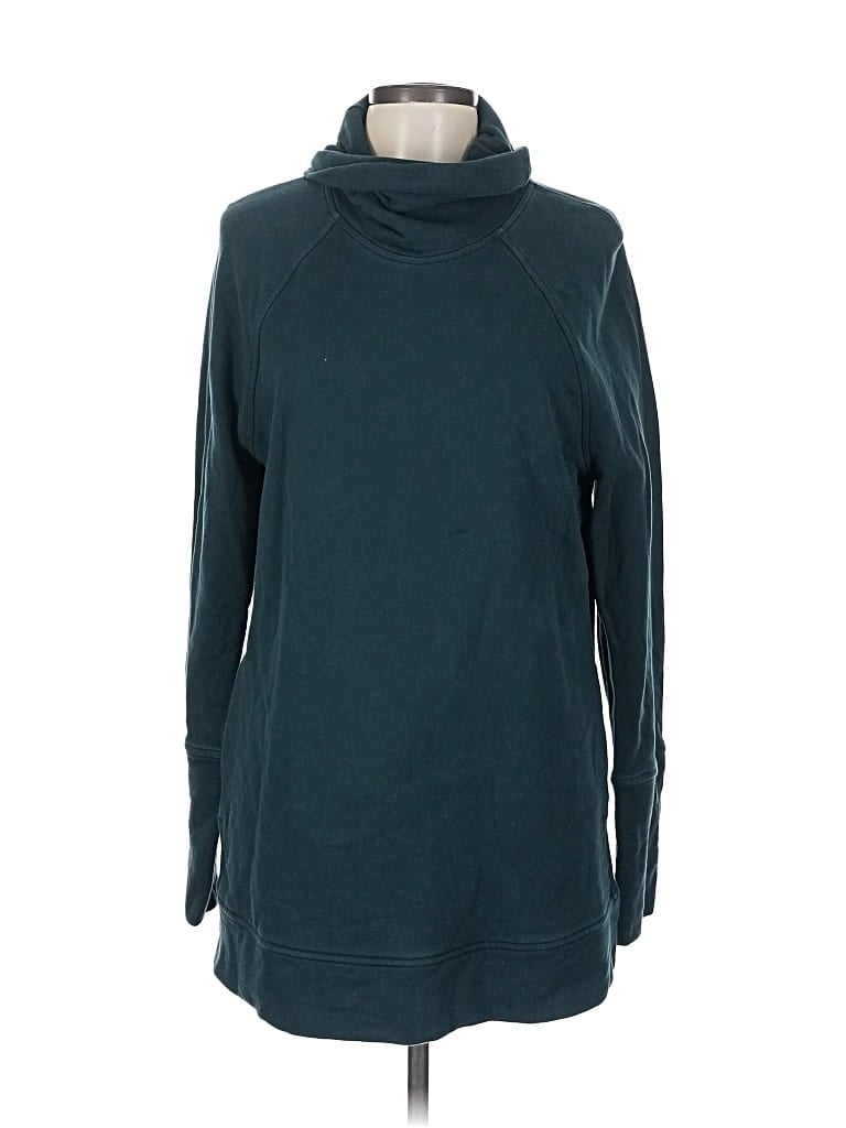 Pre-owned Lululemon Athletica Turtleneck Sweater In Blue